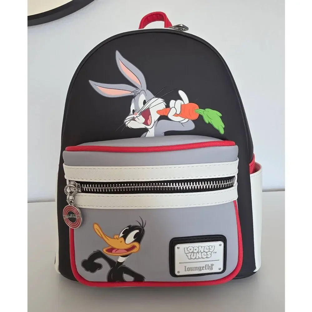 Loungefly Looney Tunes Characters Color Block Mini Backpack NWT - Picture 5 of 9